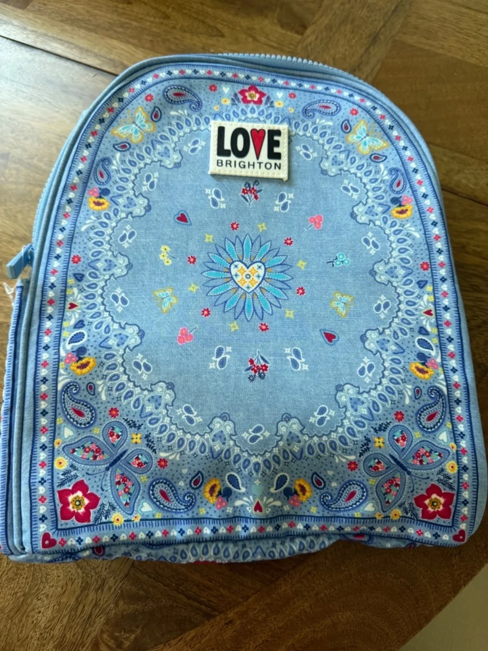 Cute New Brighton Blue Bandana Backpack